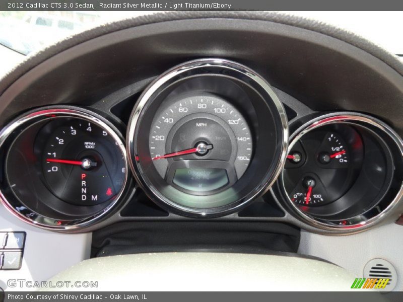Radiant Silver Metallic / Light Titanium/Ebony 2012 Cadillac CTS 3.0 Sedan