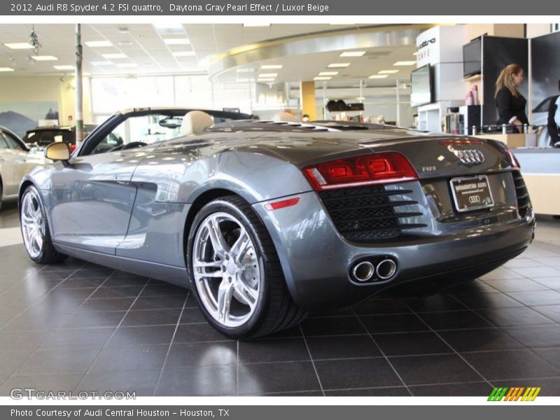 Daytona Gray Pearl Effect / Luxor Beige 2012 Audi R8 Spyder 4.2 FSI quattro