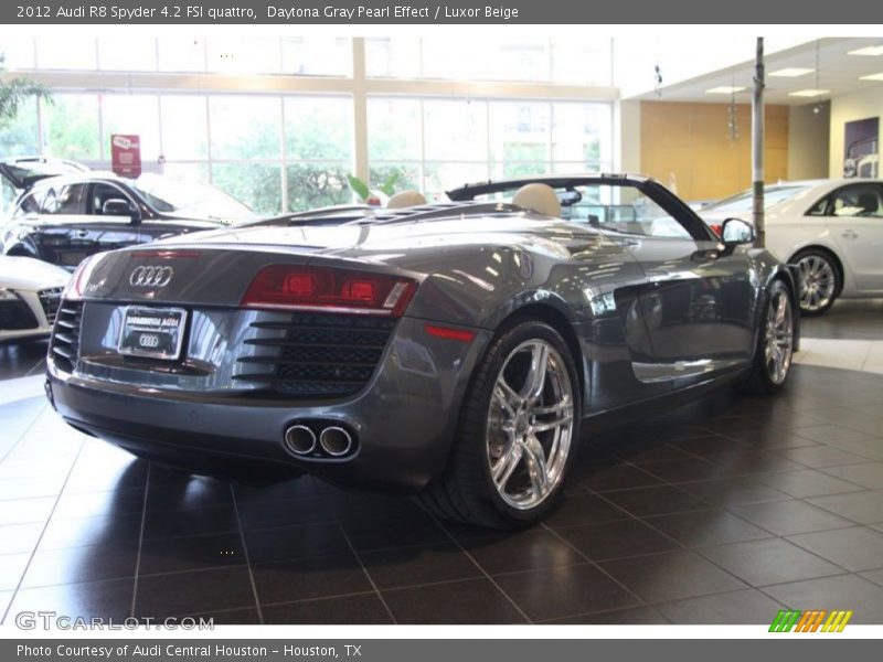 Daytona Gray Pearl Effect / Luxor Beige 2012 Audi R8 Spyder 4.2 FSI quattro