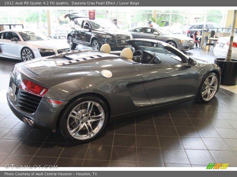 Daytona Gray Pearl Effect / Luxor Beige 2012 Audi R8 Spyder 4.2 FSI quattro