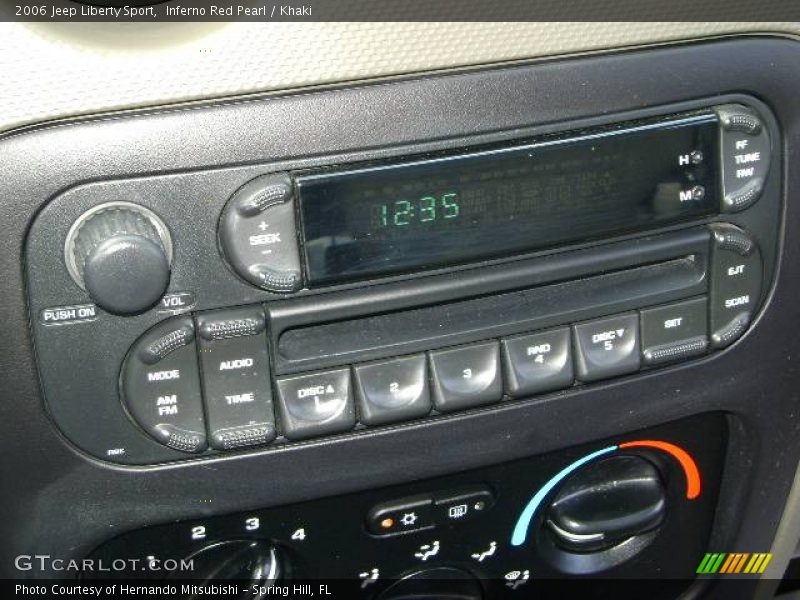 Inferno Red Pearl / Khaki 2006 Jeep Liberty Sport