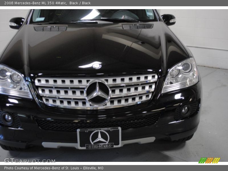 Black / Black 2008 Mercedes-Benz ML 350 4Matic