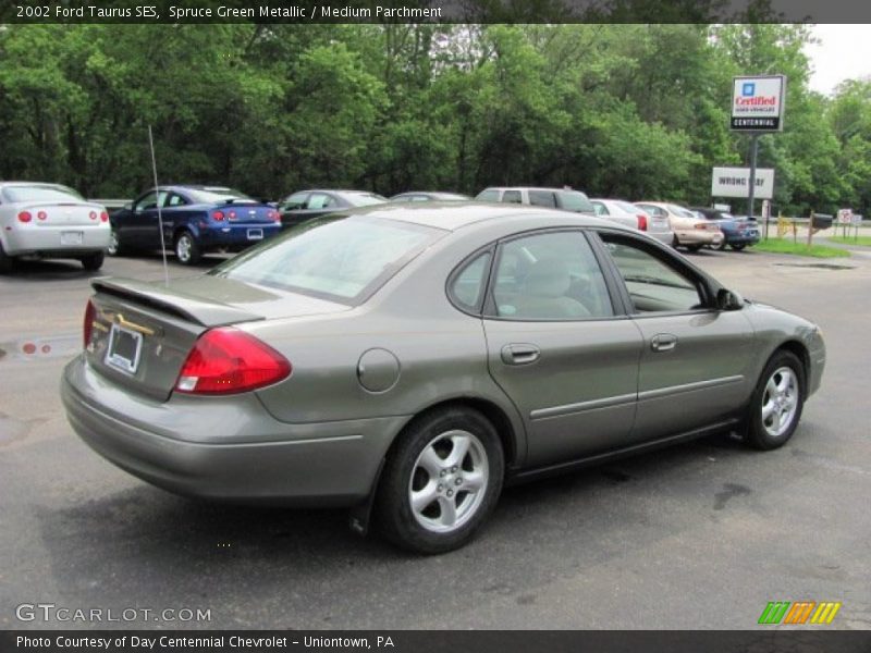 Spruce Green Metallic / Medium Parchment 2002 Ford Taurus SES
