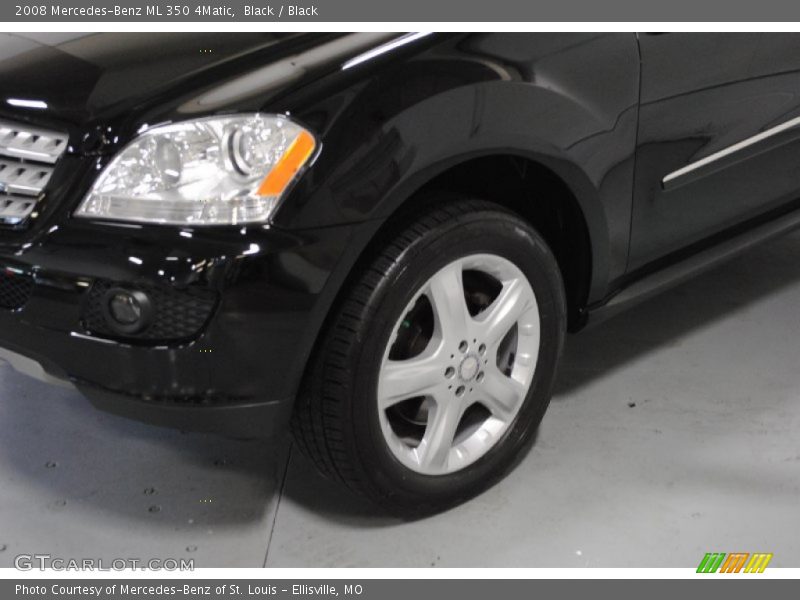 Black / Black 2008 Mercedes-Benz ML 350 4Matic