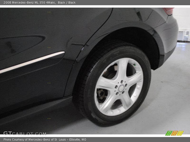Black / Black 2008 Mercedes-Benz ML 350 4Matic
