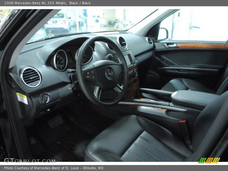 Black / Black 2008 Mercedes-Benz ML 350 4Matic