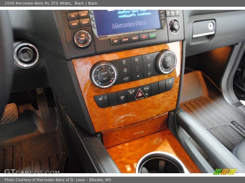 Black / Black 2008 Mercedes-Benz ML 350 4Matic