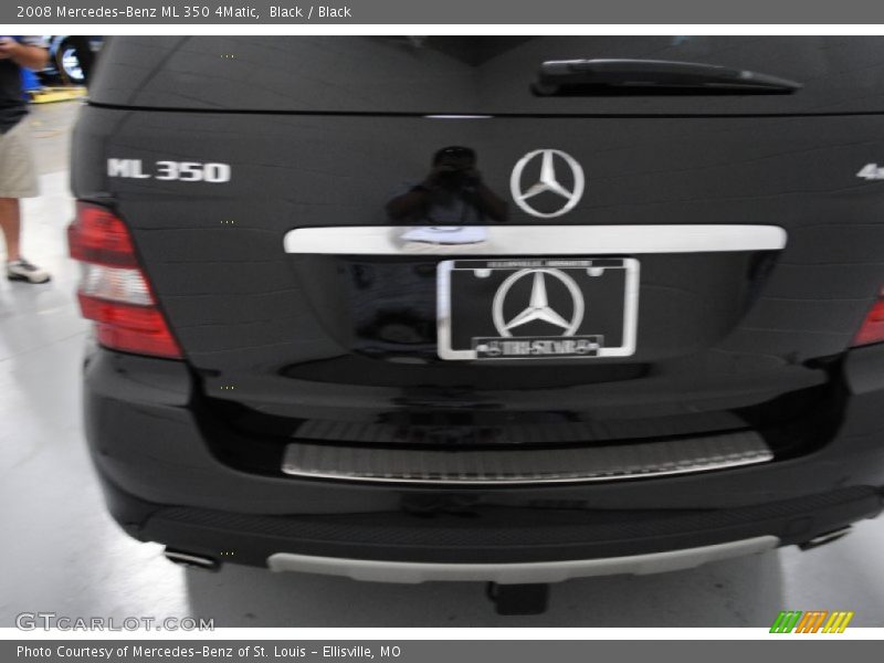 Black / Black 2008 Mercedes-Benz ML 350 4Matic