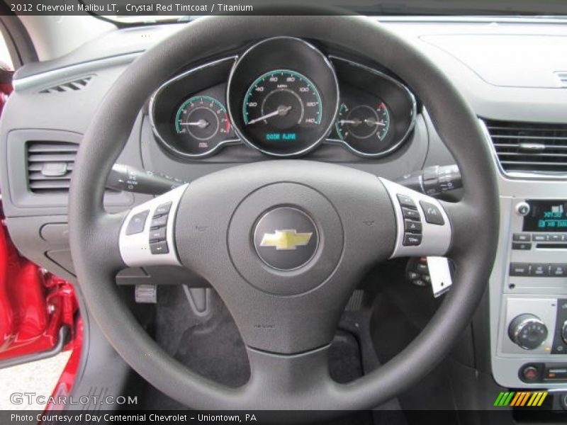 Crystal Red Tintcoat / Titanium 2012 Chevrolet Malibu LT