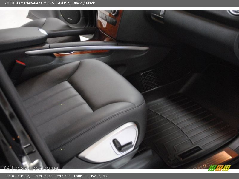Black / Black 2008 Mercedes-Benz ML 350 4Matic
