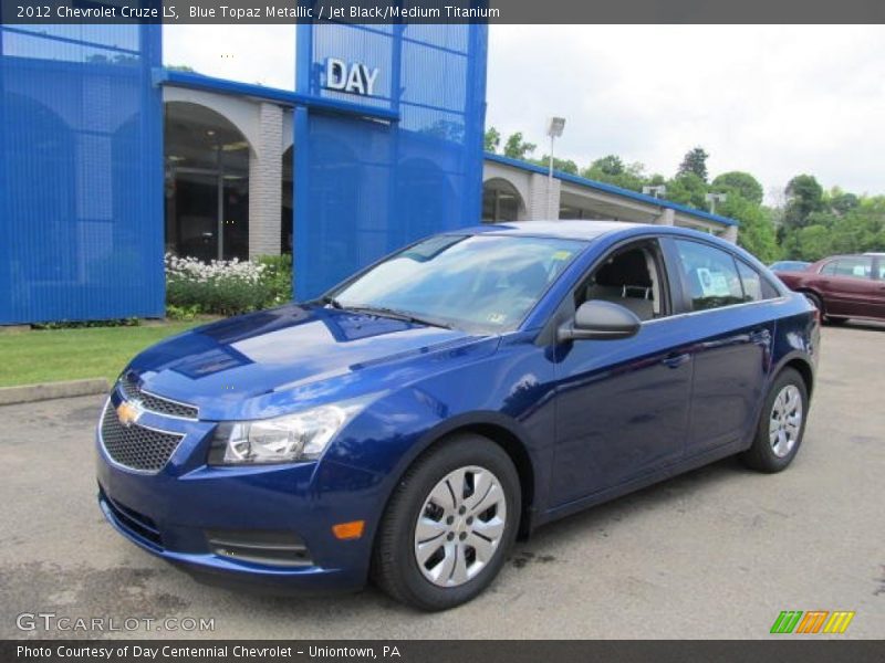 Blue Topaz Metallic / Jet Black/Medium Titanium 2012 Chevrolet Cruze LS