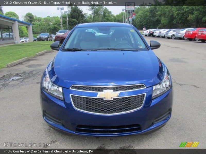 Blue Topaz Metallic / Jet Black/Medium Titanium 2012 Chevrolet Cruze LS