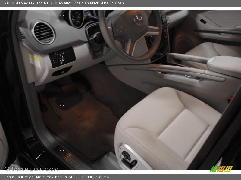Obsidian Black Metallic / Ash 2010 Mercedes-Benz ML 350 4Matic