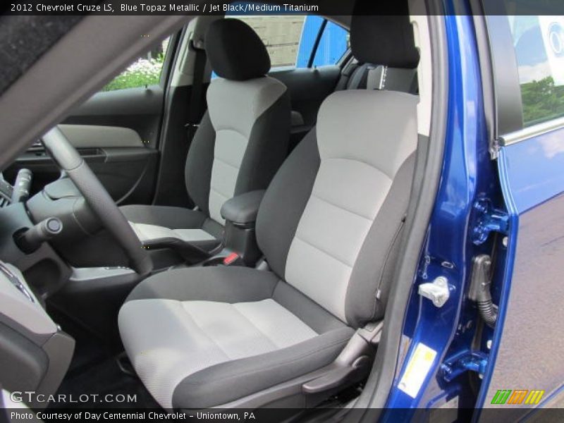 Blue Topaz Metallic / Jet Black/Medium Titanium 2012 Chevrolet Cruze LS
