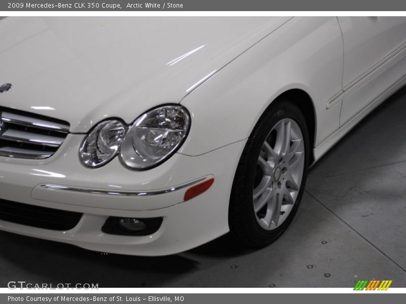 Arctic White / Stone 2009 Mercedes-Benz CLK 350 Coupe