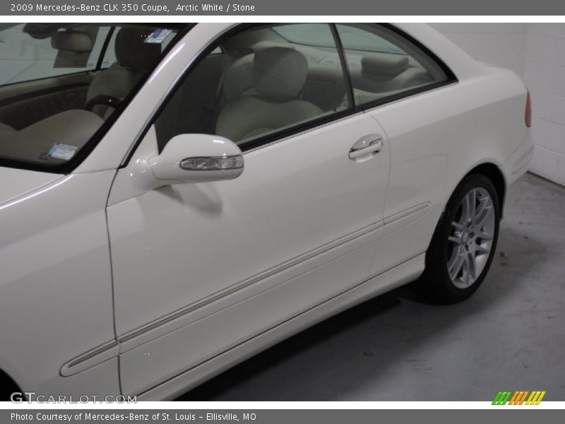 Arctic White / Stone 2009 Mercedes-Benz CLK 350 Coupe