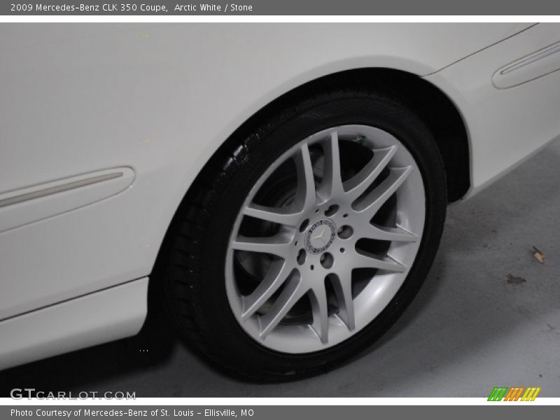 Arctic White / Stone 2009 Mercedes-Benz CLK 350 Coupe
