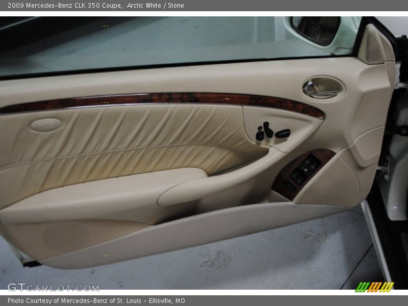 Arctic White / Stone 2009 Mercedes-Benz CLK 350 Coupe
