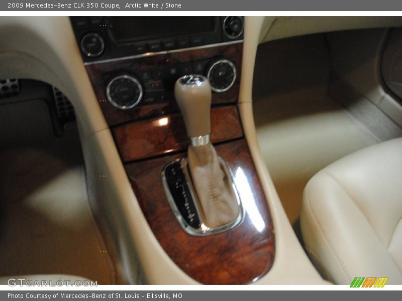 Arctic White / Stone 2009 Mercedes-Benz CLK 350 Coupe