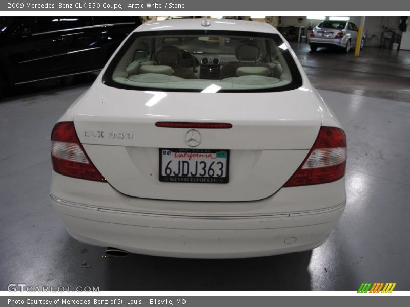 Arctic White / Stone 2009 Mercedes-Benz CLK 350 Coupe