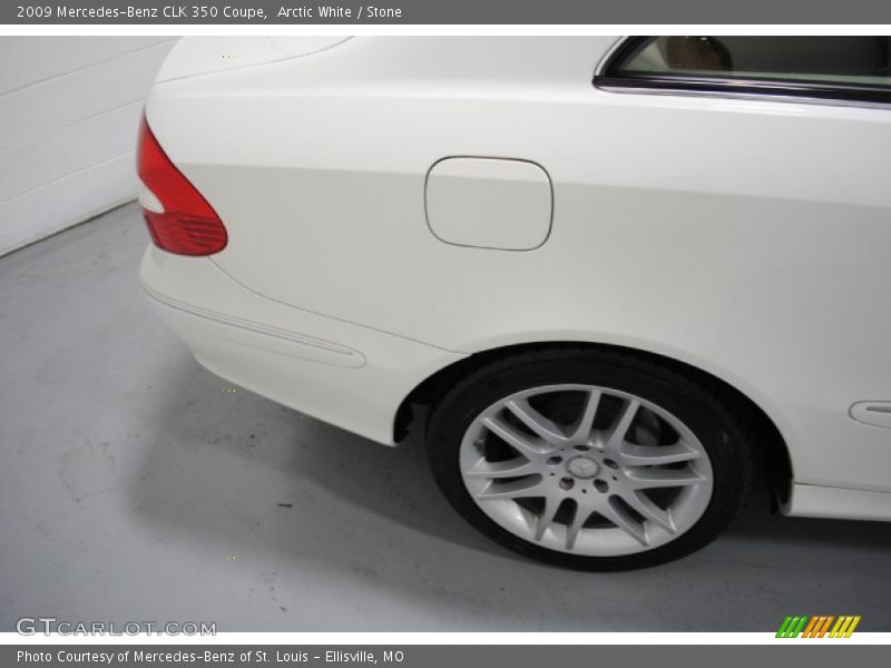 Arctic White / Stone 2009 Mercedes-Benz CLK 350 Coupe