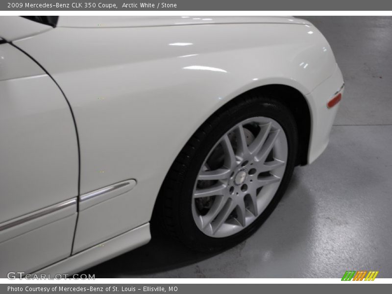 Arctic White / Stone 2009 Mercedes-Benz CLK 350 Coupe