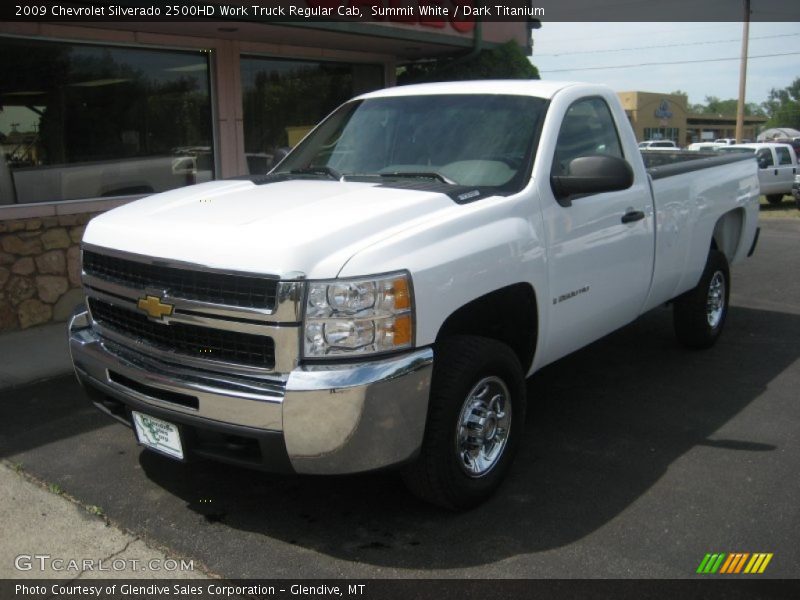 Summit White / Dark Titanium 2009 Chevrolet Silverado 2500HD Work Truck Regular Cab