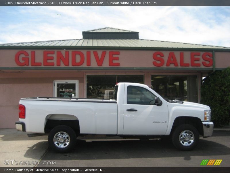 Summit White / Dark Titanium 2009 Chevrolet Silverado 2500HD Work Truck Regular Cab