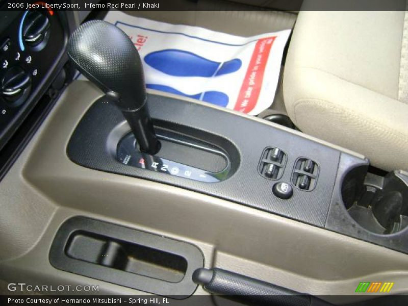 Inferno Red Pearl / Khaki 2006 Jeep Liberty Sport