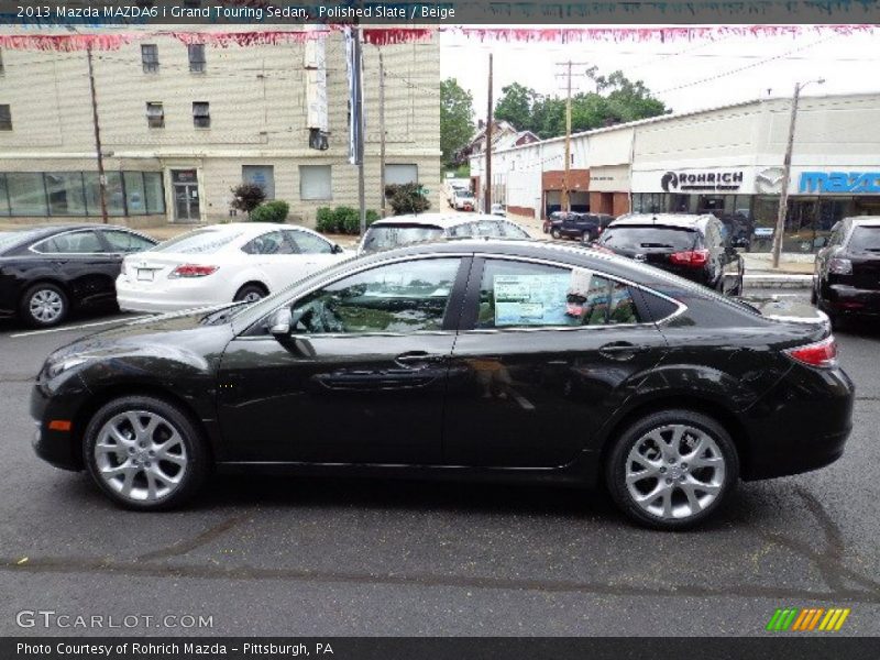 Polished Slate / Beige 2013 Mazda MAZDA6 i Grand Touring Sedan