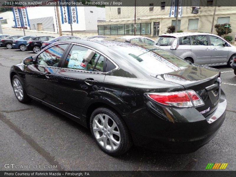 Polished Slate / Beige 2013 Mazda MAZDA6 i Grand Touring Sedan