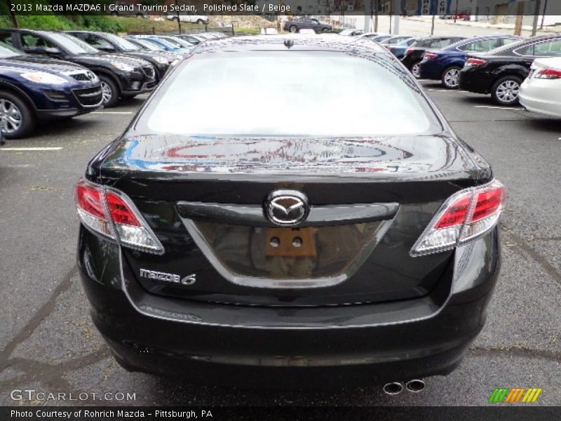 Polished Slate / Beige 2013 Mazda MAZDA6 i Grand Touring Sedan