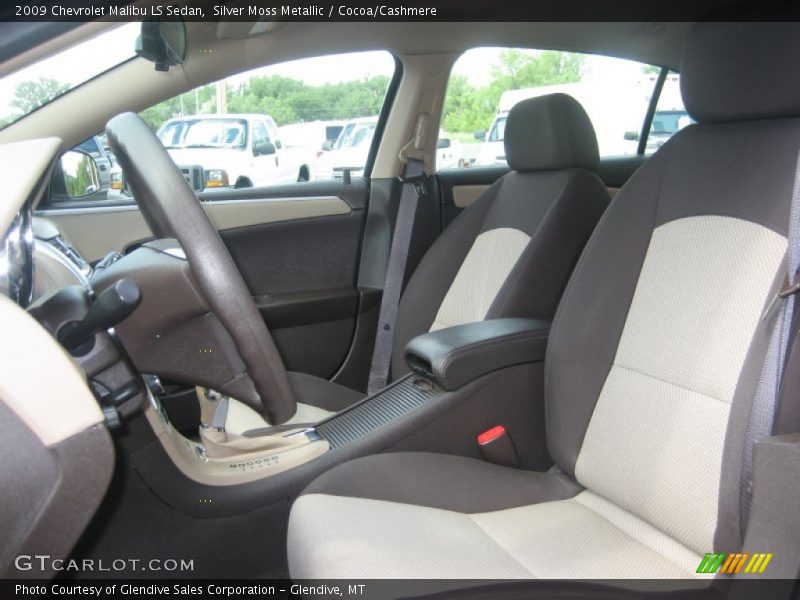 Silver Moss Metallic / Cocoa/Cashmere 2009 Chevrolet Malibu LS Sedan