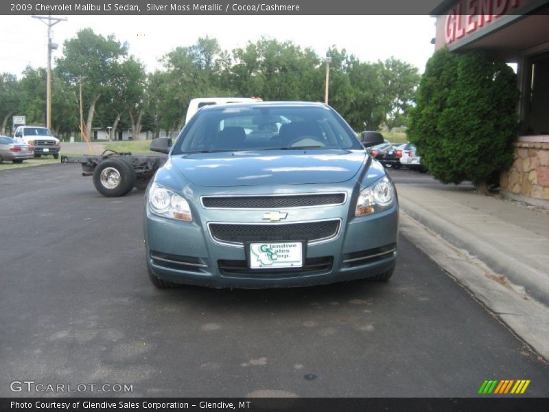 Silver Moss Metallic / Cocoa/Cashmere 2009 Chevrolet Malibu LS Sedan