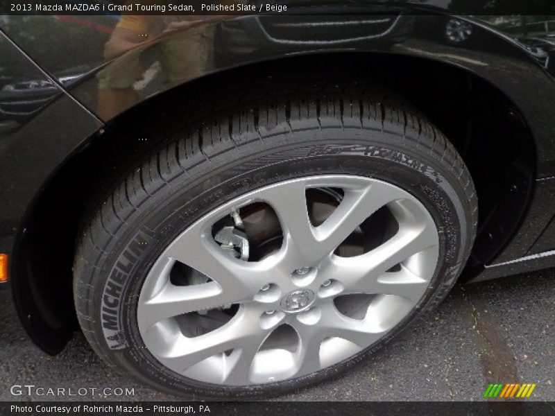 Polished Slate / Beige 2013 Mazda MAZDA6 i Grand Touring Sedan