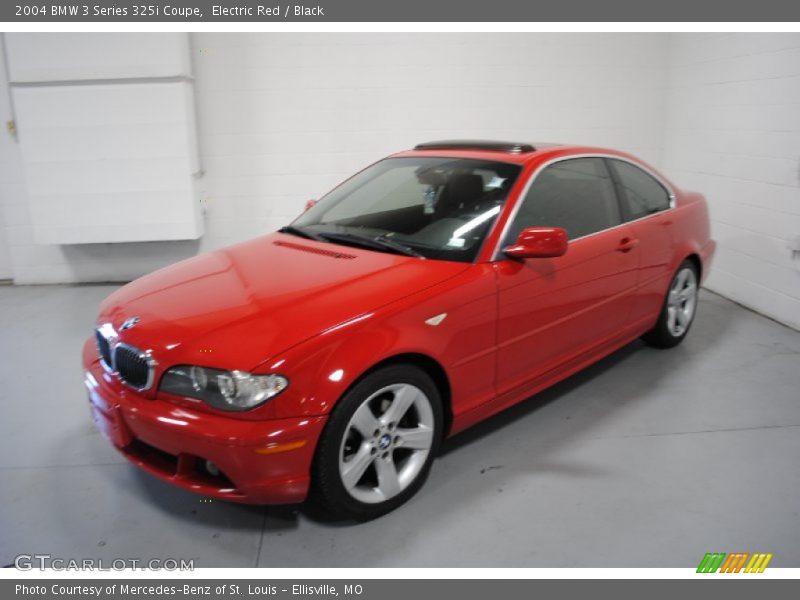 Electric Red / Black 2004 BMW 3 Series 325i Coupe