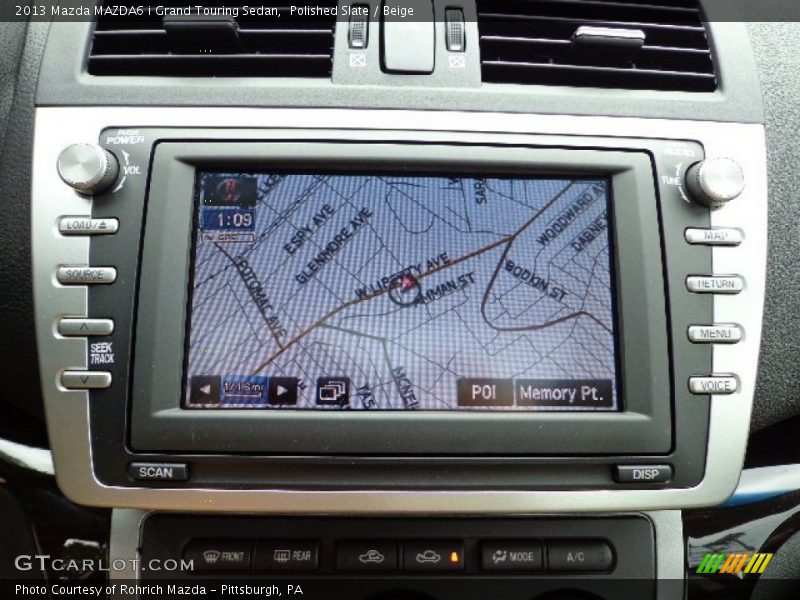 Polished Slate / Beige 2013 Mazda MAZDA6 i Grand Touring Sedan