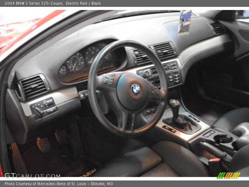 Electric Red / Black 2004 BMW 3 Series 325i Coupe