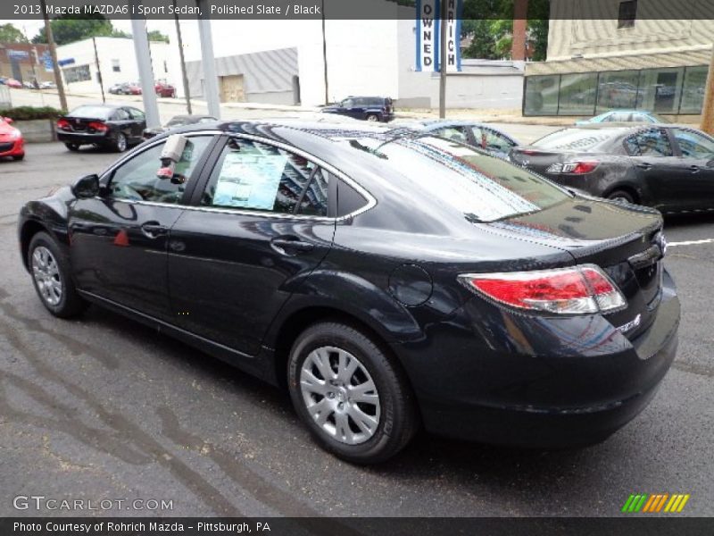Polished Slate / Black 2013 Mazda MAZDA6 i Sport Sedan
