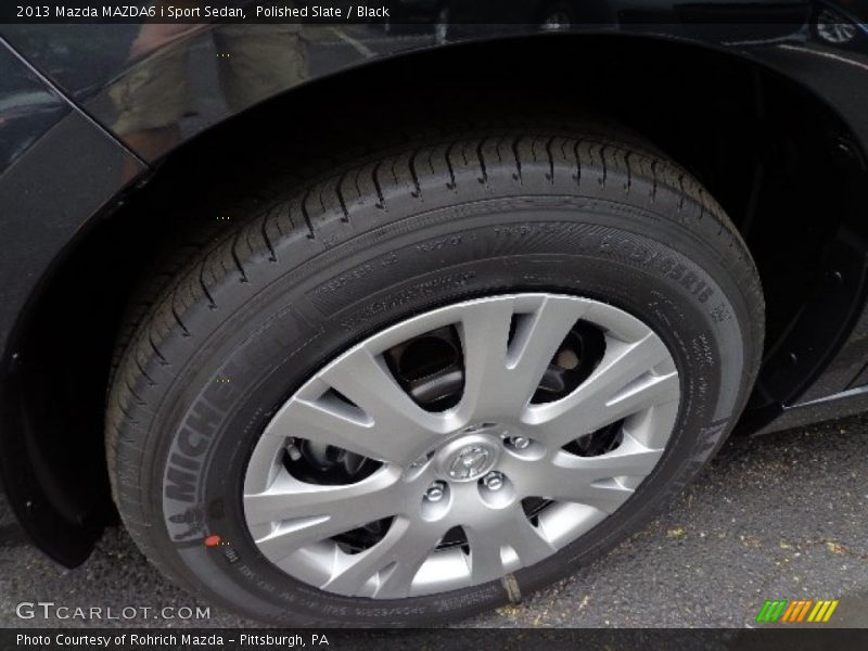 Polished Slate / Black 2013 Mazda MAZDA6 i Sport Sedan