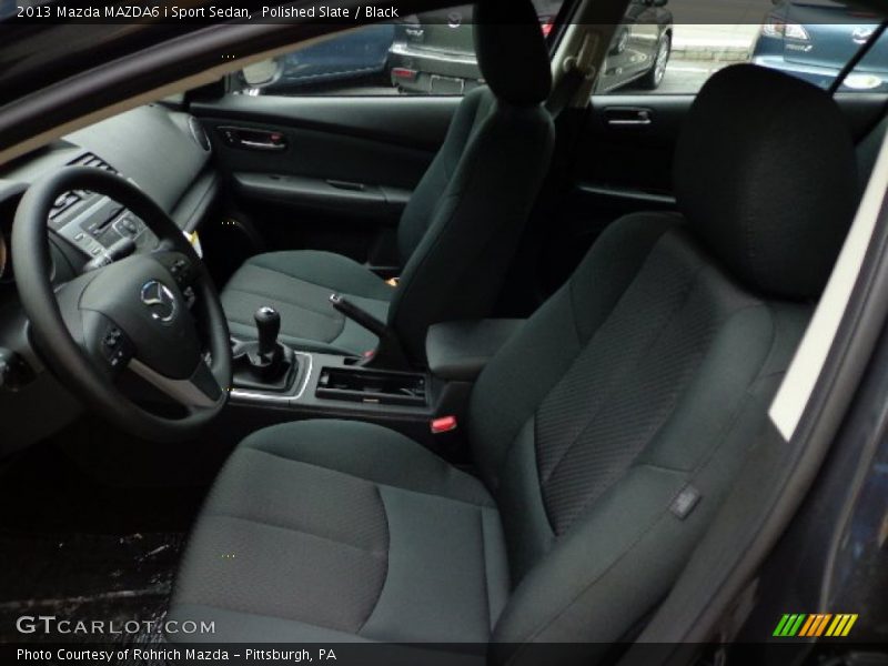 Polished Slate / Black 2013 Mazda MAZDA6 i Sport Sedan