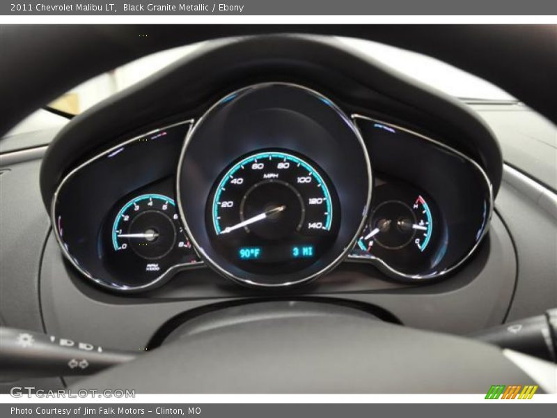 Black Granite Metallic / Ebony 2011 Chevrolet Malibu LT