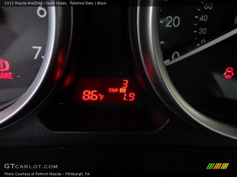 Polished Slate / Black 2013 Mazda MAZDA6 i Sport Sedan