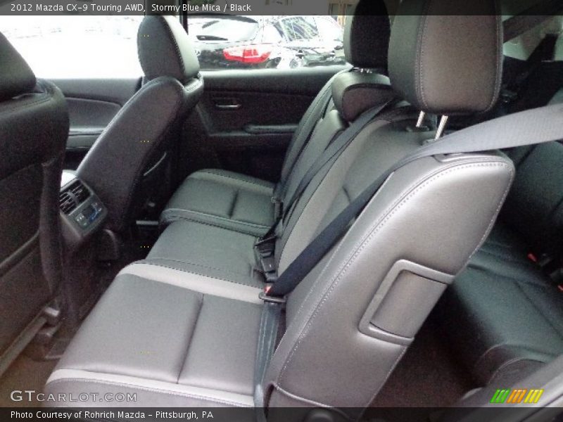 Stormy Blue Mica / Black 2012 Mazda CX-9 Touring AWD