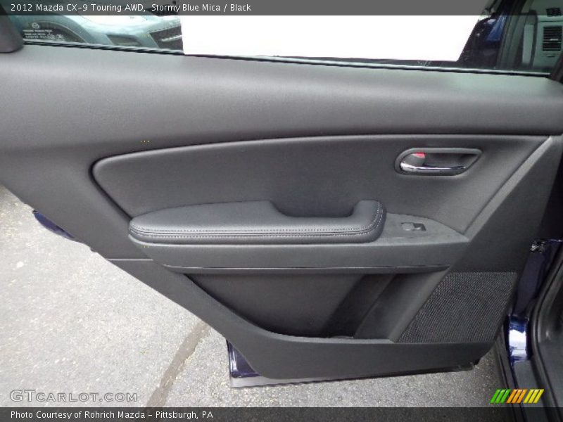 Stormy Blue Mica / Black 2012 Mazda CX-9 Touring AWD
