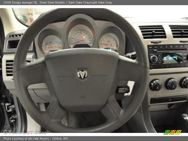 Silver Steel Metallic / Dark Slate Gray/Light Slate Gray 2008 Dodge Avenger SE
