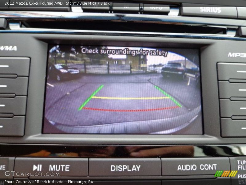 Stormy Blue Mica / Black 2012 Mazda CX-9 Touring AWD
