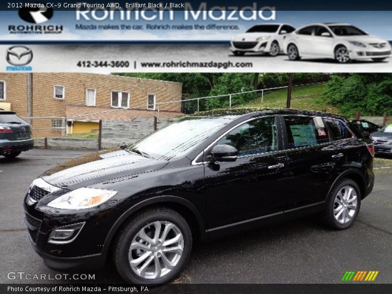 Brilliant Black / Black 2012 Mazda CX-9 Grand Touring AWD