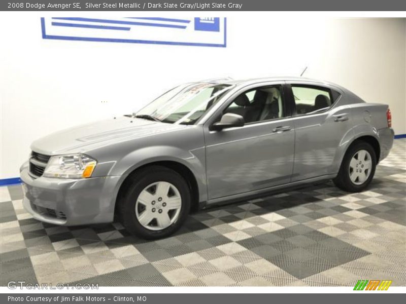 Silver Steel Metallic / Dark Slate Gray/Light Slate Gray 2008 Dodge Avenger SE