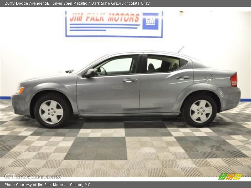 Silver Steel Metallic / Dark Slate Gray/Light Slate Gray 2008 Dodge Avenger SE